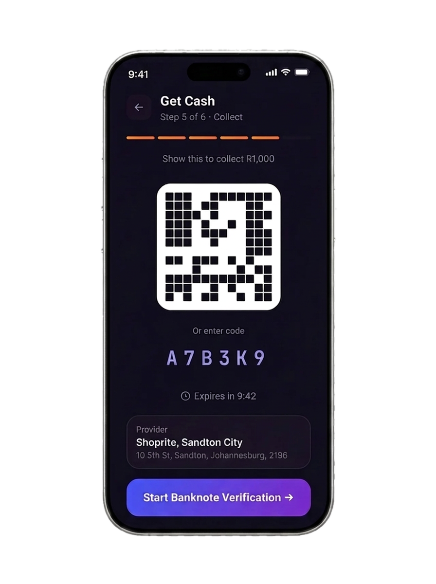 Step 5 - scan QR